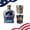 SET-A, variant on Esterze U.S. 250th Anniversary Commemorative Glass Bottle, America “We The People” Heritage Decanter, Patriotic 250th Anniversary Collectible for Beverage or Display