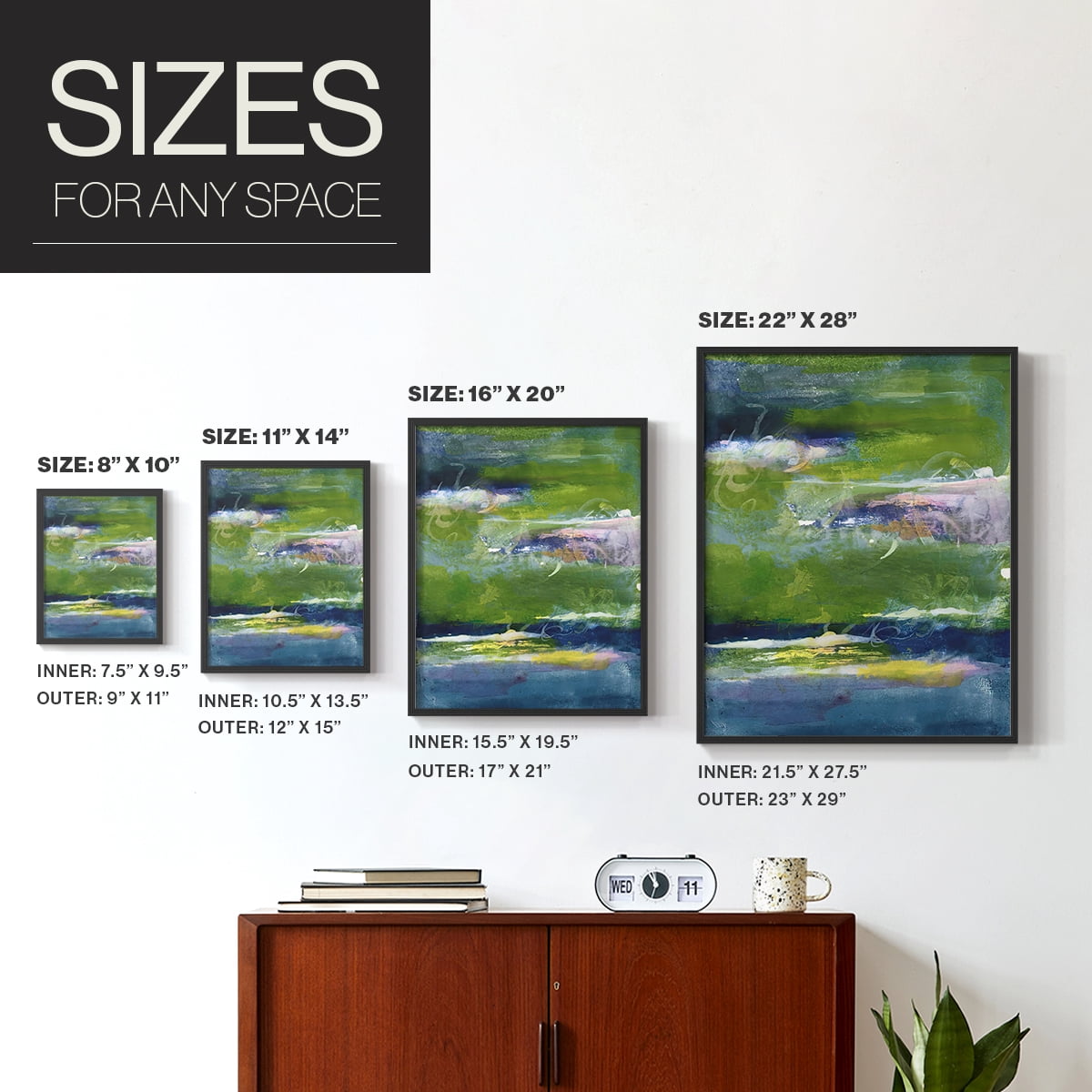 Bales of Color I Framed Print in Black Solid Wood Framed Print No Nail Hanging