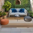 thumbnail image 2 of Brown Beige Outdoor Rug for Patio/Deck/Porch, Non-Slip Large Area Rug 3 x 5 Ft, Farmhouse Vintage Gradient Wooden Grain Indoor Outdoor Rugs Washable Area Rugs, Reversible Camping Rug Carpet Runner, 2 of 8