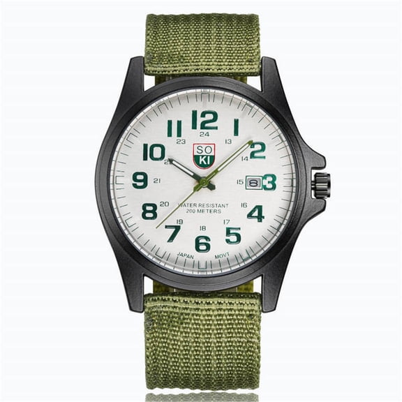 Couple Fashion Nylon strap Analog Quartz Round Wrist Watch Watches Women S Watches Mens Watch Windup Watch Watch That Talks The Time Woman Watch Outdoor Watch Water Proof Mens Surf Watch