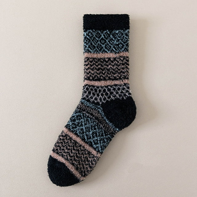 Calcetines para mujer, pantuflas, calcetines de invierno cálidos con forro polar, calcetines acogedores, suaves, gruesos y peludos, calcetines navideños para mujer