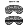 thumbnail image 2 of Goofa simple white Snowflake Printed Sleep Eye Mask for Men Women, Zero Eye Pressure Sleeping Mask, Light Blocking Night Blindfold, Soft Eye Shade Cover, 2 of 7