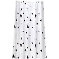 thumbnail image 1 of Rideau de Douche Imperméable Motif Triangle Doublure de Rideau de Bain, 1 of 6
