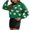 Green, variant on TFEOQRY Pullover Sweater for Women Casual Christmas Patterned Knitwear Long Sleeved Round Neck Sweater Top Black