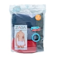 thumbnail image 1 of Bóxer Zaga para Hombre, Multicolor Corto con Elástico Superior 3 Piezas Talla CH, 1 of 4