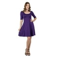 thumbnail image 5 of Womens Scoop Neck Knee Length A-Line Dress, 5 of 10