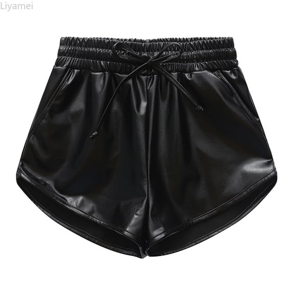 Liyamei Girls Metallic Shorts Sparkly Shiny Hot Pants Gold/Silver/Pink Outfit Size 110