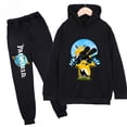 thumbnail image 3 of Conjunto de sudadera y pantalones con capucha de polar con estampado infantil de Palworld, conjunto deportivo de 2 piezas adecuado para conjuntos de niños y niñas, 3 of 5