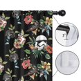 thumbnail image 4 of 2 Panels Space Sci-Fi Print Pattern Nursery Curtains Boys Girls Kids Black and White Floral Modern Window Drapes for Living Bedroom Playroom Room Decor Rod Pocket 52x84 Inch, 4 of 5