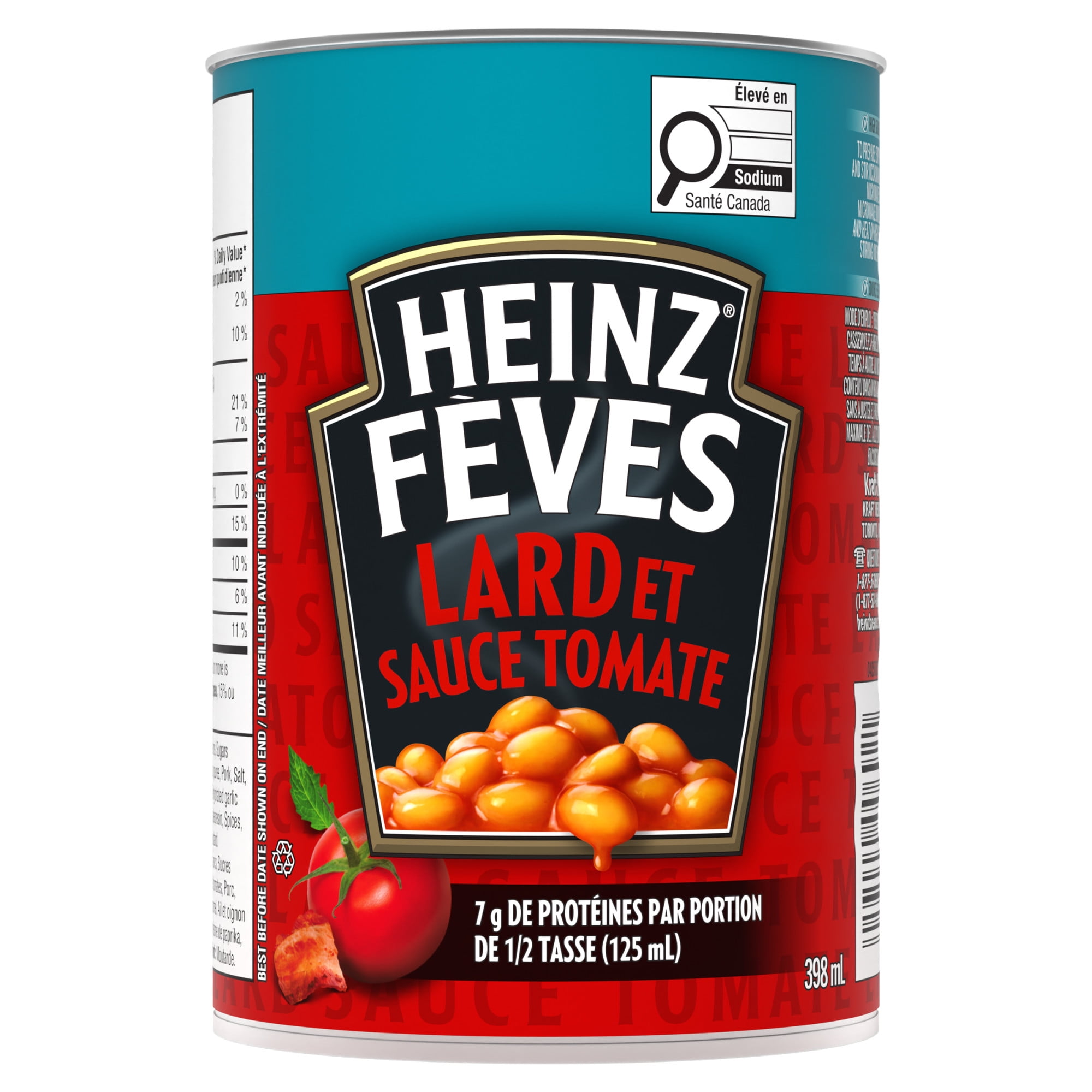 Fèves Originales Lard Et Sauce Tomate, 398 Ml HEINZ FEVES AU LARD 398ML 24
