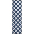thumbnail image 2 of Addison Rugs Chantille Indoor/Outdoor Transitional Circles Navy Washable Runner Rug, 2'3" x 7'6", 2 of 6