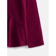 thumbnail image 2 of Wonder Nation Toddler Girls' Ribbed Top and Wide Leg Pants Set, 2-Piece, Sizes 12M-5T, 2 of 3
