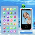 thumbnail image 3 of Dadiaei Simulation Phone Rechargeable Touch Screen Camera with Puzzle and Early Education Games Dinosaur Design Safe Toy, 3 of 6