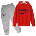 thumbnail image 3 of Sudadera con capucha deportiva de marca de algodón para niños, nueva primavera/verano, conjunto de sudadera con capucha deportiva para exteriores de moda juvenil, de 2 a 14 años, 3 of 5