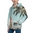thumbnail image 2 of Daiia Vintage Surf Van Beach for Boys Fashion Hoodies & Sweatshirts with Kangaroo Pocket,Hooded Sweatshirt for Kid, Breathable& Moisture Wicking-X-Large, 2 of 6
