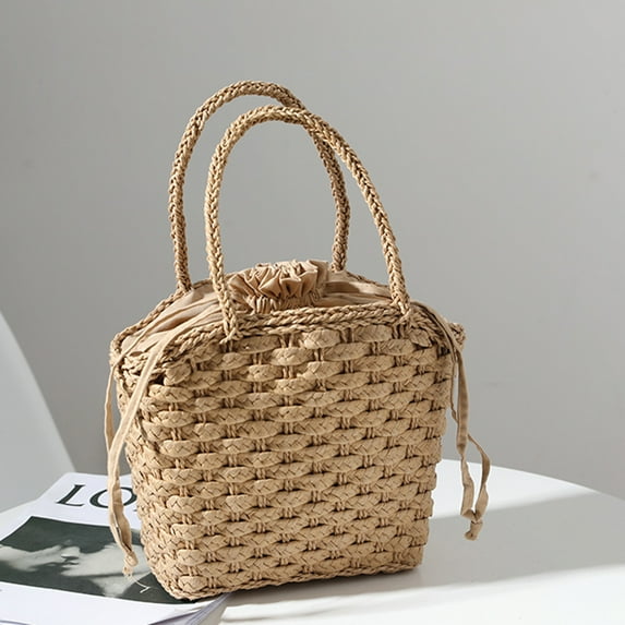 IELGY women's all-match simple sweet casual woven handbag