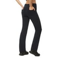thumbnail image 2 of Nirlon Straight Leg Yoga Pants With Pockets - High Waisted Leggings For Women, 2 of 5