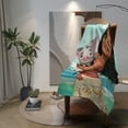 thumbnail image 3 of Moana Blankets, Super Plush, Soft, Comfortable, Fluffy Flannel Wool, Sofa, Bed, Travel-40*50 Inch, 3 of 4
