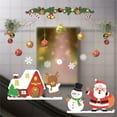 thumbnail image 2 of HCTSHG Christmas Snowflake Window Stickers, Holiday Window Clings with Santa Reindeer Decals, Xmas Decals for Glass Home Party Decorations and Festive Decor, 2 of 3