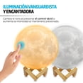 thumbnail image 4 of Lámpara de Luna Redlemon  3D LED Cálido Blanco Recargable Extra Grande 22cm, 4 of 5