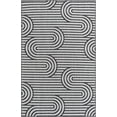 thumbnail image 2 of Unique Loom Outdoor Modern Collection Area Rug - Nyx (5' 3" x 8' Rectangle Black and White), 2 of 6