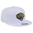 thumbnail image 3 of Men's New Era  White Jacksonville Jaguars Throwback Logo Standard 9FIFTY Snapback Hat, 3 of 6