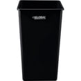 thumbnail image 2 of Global Industrial Square Plastic Garbage Can, 55 Gallon, Black, 2 of 5