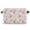 Cute Pink Bunny Pattern, variant on 2-Pack Square Closet Organizers with Handles Open Basket Bins Cute Bunny Holding Easter Egg Storage Basket for Home Office