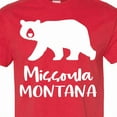 thumbnail image 4 of Inktastic Missoula, Montana White Bear Silhouette T-Shirt, 4 of 5