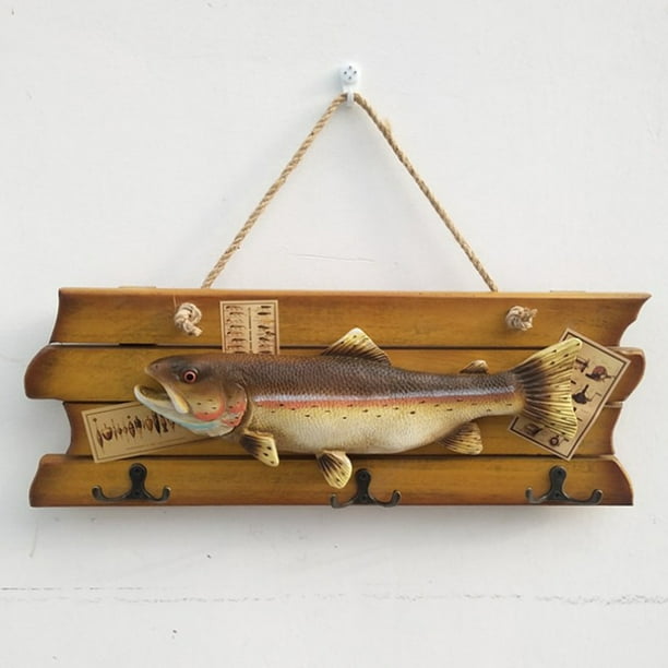 Shangren Hanging Wooden Simulated Fish Wall Decor Decoration For Home Widely Used 44x16x1.5cm Other 44x16x1.5cm