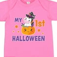 thumbnail image 4 of Inktastic My 1st Halloween with Unicorn Witch Girls Baby Bodysuit, 4 of 5