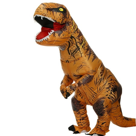 Children Inflatable Dinosaur Costume Cosplay T-REX Clothing Halloween Women Men Adults Jumpsuit Fancy Masquerade Party Parade