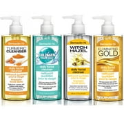 Dermactin-TS Daily Facial Cleanser 4-PC Set - Includes Turmeric, Witch Hazel, Collagen & Illuminating Gold 5.7 oz.