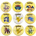 thumbnail image 1 of Pokemon Coins Metal Silver Mewtwo Golden Round Gold Metal Letters, 1 of 2