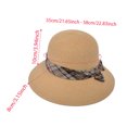 thumbnail image 3 of OJSFQUFP Women Beach Hat Summer Straw Sun Hat Fashion Wide Brim Straw Sun Hat, 3 of 4