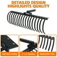 thumbnail image 2 of Acekid Landscape Rake, 49 Inch Pine Straw Rake with 17 Tines, Landscaping Rake Compatible with 2-Inch Receiver, Lawnmowers, ATV/UTV, 2 of 7