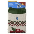 thumbnail image 5 of Vibrant Life Holiday Truck Hooded Dog Sweater, Beige & Green, Extra Large, 5 of 8
