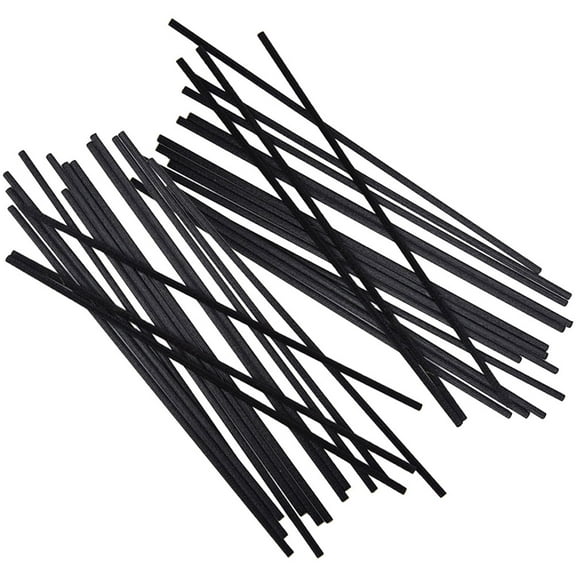 Eease 60Pcs 3mm Fiber Reed Diffuser Sticks for Aroma Fragrance Black Diffuser
