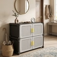 thumbnail image 4 of EARKITY Doormounted Shoe Cabinet With Detachable Shoe Racks And Multi-tiered Storage Shelvessuitable For Entrywayshallwaysand Living Rooms To Clean And Whi, 4 of 6