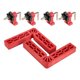 thumbnail image 5 of Positioning Square 140mm ABS 90 Degree Fixing Clamp with Scale Tool Set Kit for Woodworking Red, 5 of 5