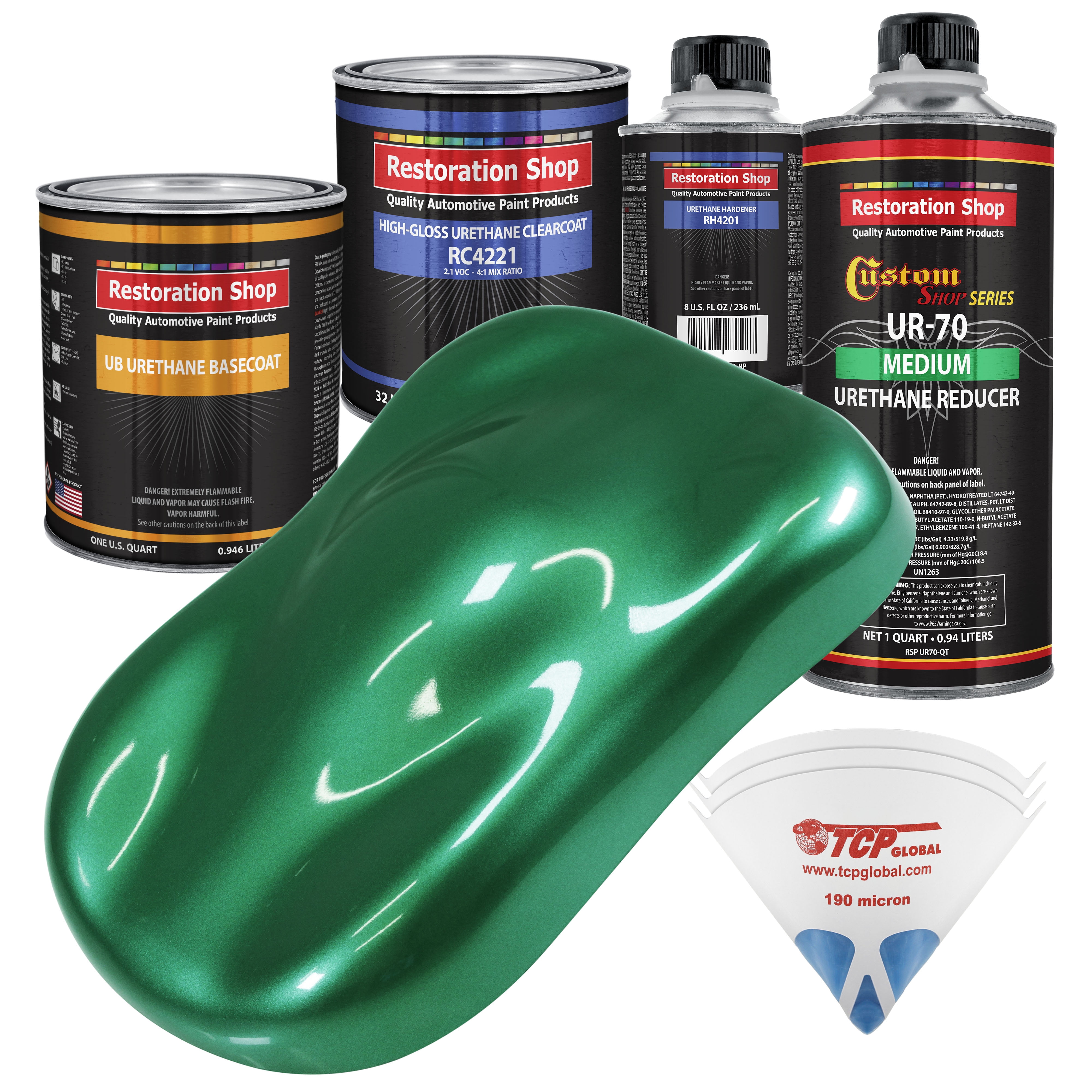 Rally Green Metallic Quart URETHANE BASECOAT CLEARCOAT Car Auto Body