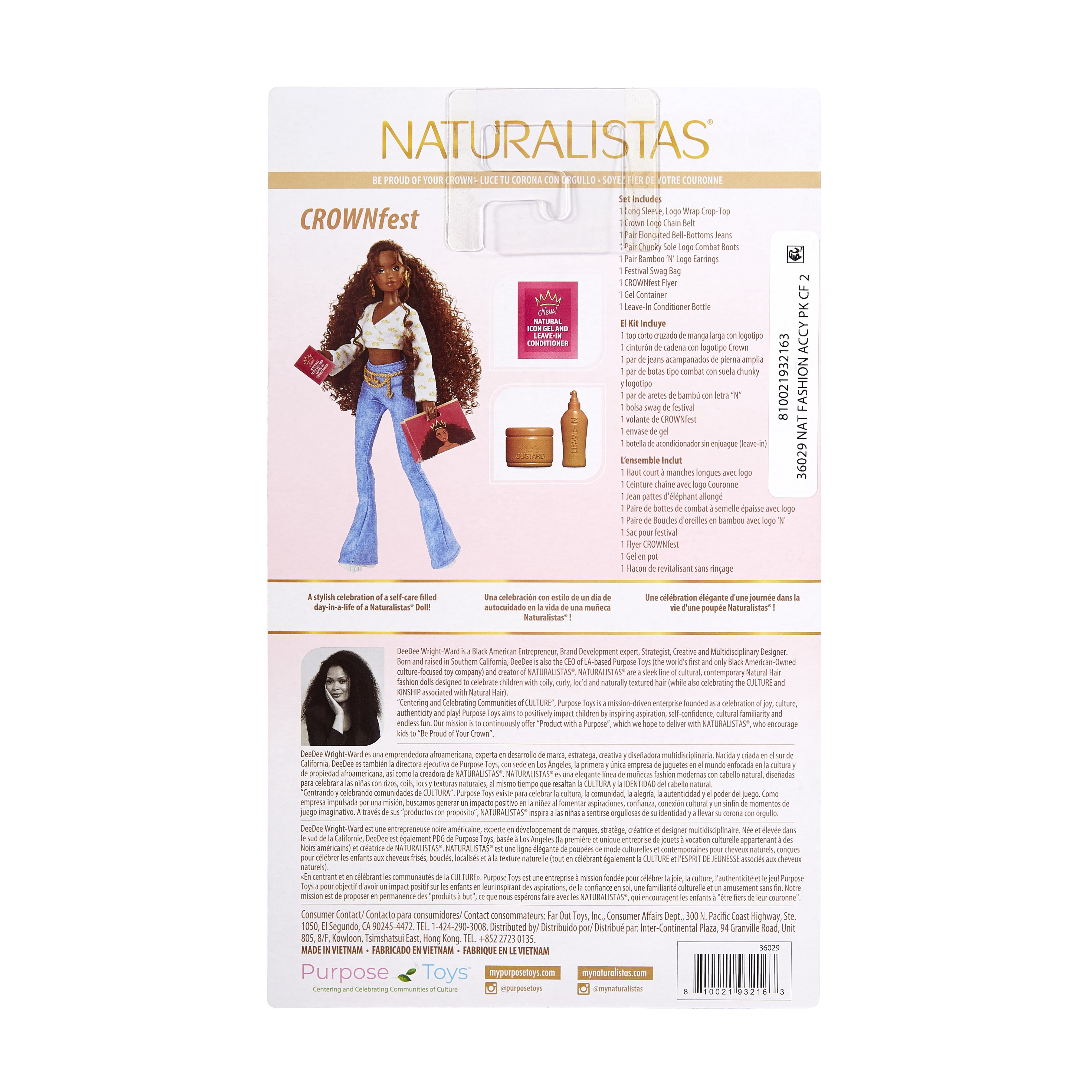 Naturalistas - Fashion Accessory Set: Crown Fest 2, Doll Accessories for Children Ages 3 and up