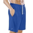 thumbnail image 3 of NY Threads 5 Pack Men's Athletic Shorts Quick Dry Loose-Fit Lightweight Running Workout Gym Shorts with Pockets, Large, Black/Navy/Dark Grey/Medium Grey/Royal Blue, 3 of 7