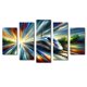 thumbnail image 1 of Cuadro decorativo Cuadros Abigail para sala Comedor y recamara Abstracto Tren Bala juego de 5 piezas, 1 of 5
