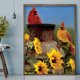 thumbnail image 3 of Cuadros Decorativos Kit de diamantes de imitación de taladro redondo completo de pájaro de girasol de pintura de diamante (A4073) Likrtyny embutido en tela, 3 of 9