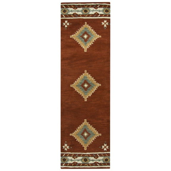 Rizzy Rugs Southwest Area Rug SU1822 Rust Jagged Star 2' 6" x 8' Rectangle