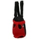 thumbnail image 3 of Mochila para el pecho para mascotas, transpirable, portátil, frontal para mascotas, gato, perro, mochila para senderismo, viaje, bicicleta, motocicleta, rojo S, 3 of 5