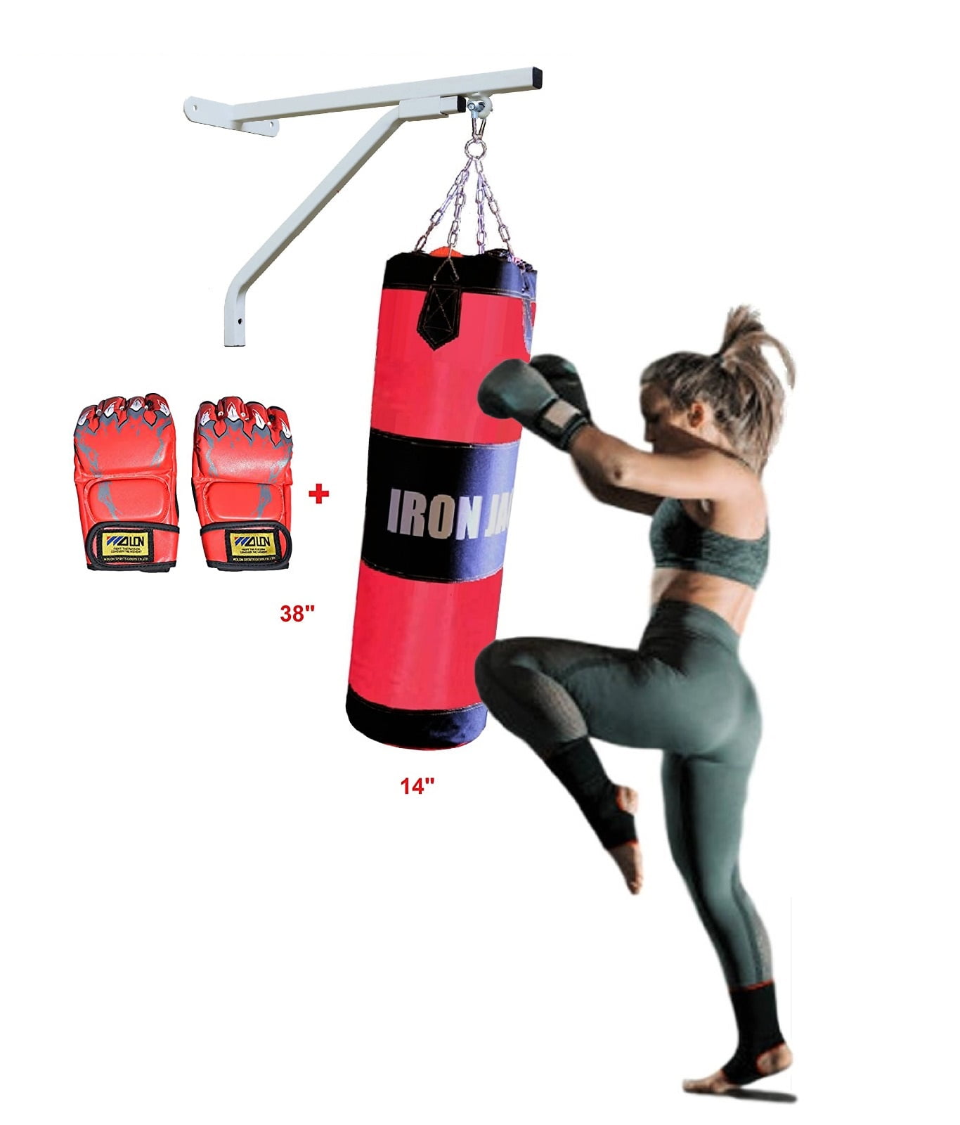 Adult Free Standing Punching Bag Kick Boxing MMA Training Muay Thai Martial Arts 