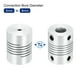 thumbnail image 4 of 1Pcs Acoplamiento de eje de aleación de aluminio de 3mm a 8mm L25xD19 Conector de motor paso a paso flexible Plata, 4 of 6