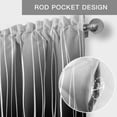 thumbnail image 6 of Black White Farmhouse Short Window Curtain Valances, Ombre Gradient Striped Minimalist Texture Rod Pocket Kitchen Valances for Living Room Bedroom Bathroom Cafe 54" x 18", 6 of 8